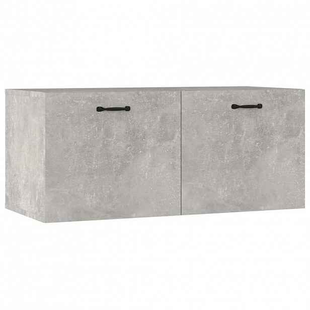 vidaXL Nástěnná skříňka betonově šedá 80x36,5x35 cm kompozitní dřevo