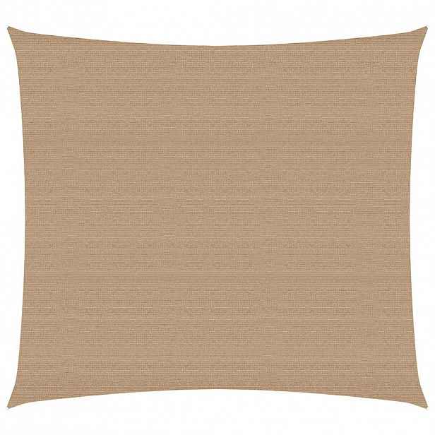 vidaXL Stínící plachta 160 g/m² taupe 4 x 4 m HDPE