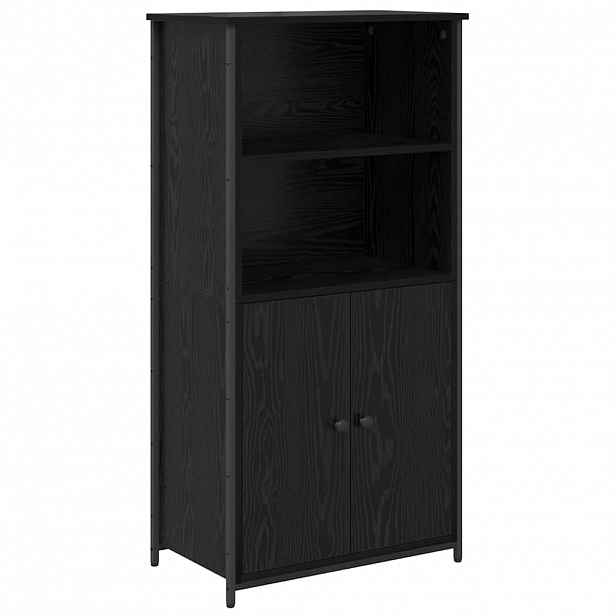 vidaXL Vysoký bufet Černý dub 62 x 36 x 121,5 cm Kompozitní dřevo