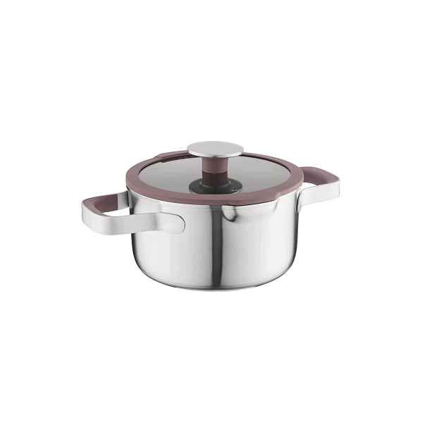 Hrnec BergHoff Z Nerezové oceli s poklicí Elements 18 x 10 cm, 2 l