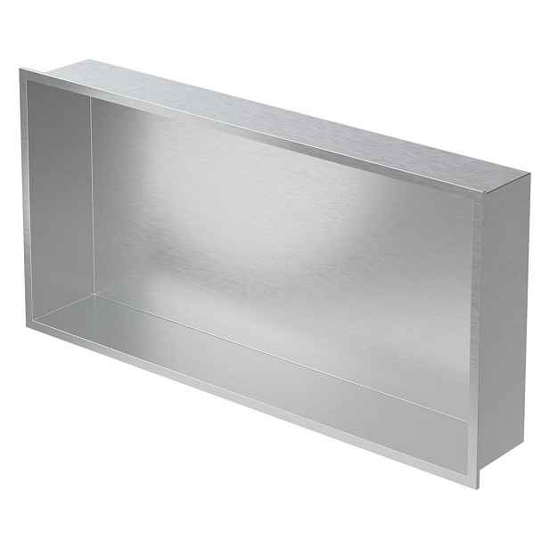 LuxeBath SPRCHOVÝ KOUT, stříbrný, 60/30 cm, s rámem