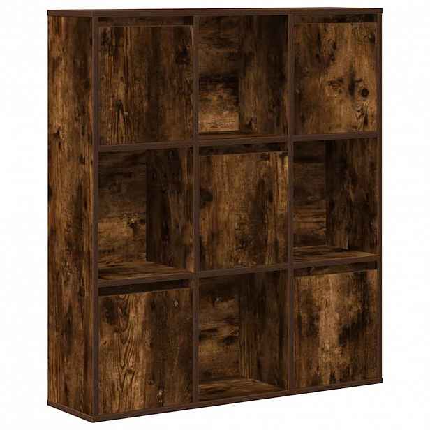 vidaXL Knihovna kouřový dub 89x24x101,5 cm kompozitní dřevo