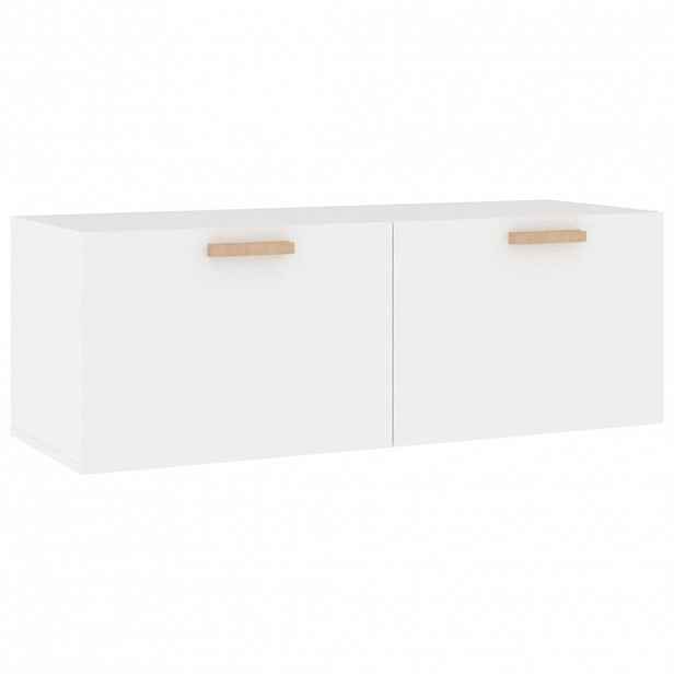 vidaXL Nástěnná skříňka bílá 100 x 36,5 x 35 cm kompozitní dřevo