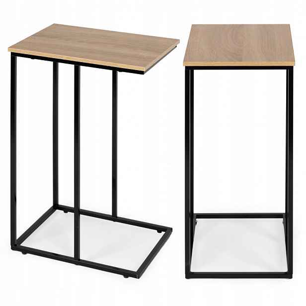 Mobilní odkládací stolek k posteli na notebook kovová konstrukce ModernHome Mod