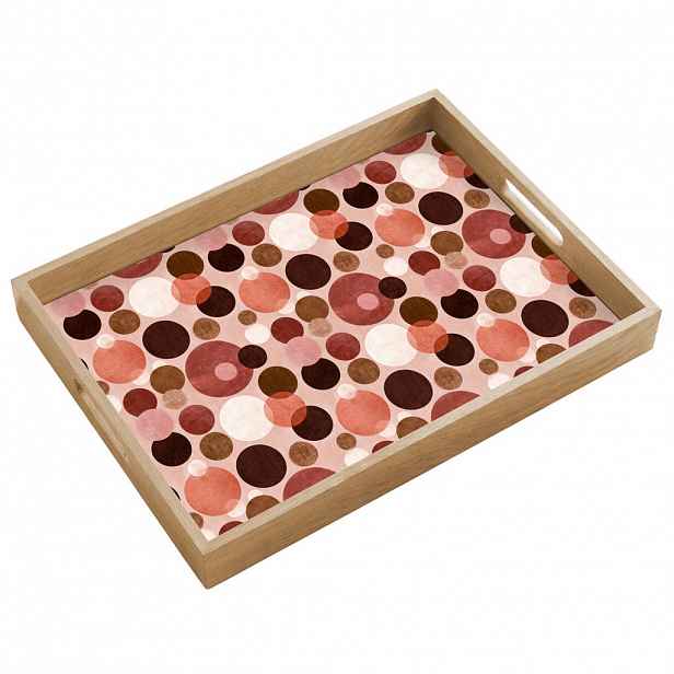 OnlyWow SERVÍROVACÍ PODNOS Kruhy - moderní - barevné 50x35 cm