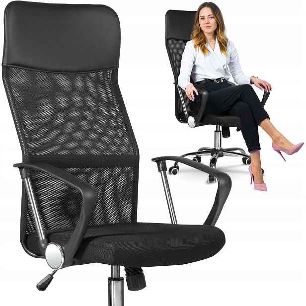 Kancelářské Křeslo Premium Kancelářská Židle Mikrosíťka Zesílená Konstrukce
