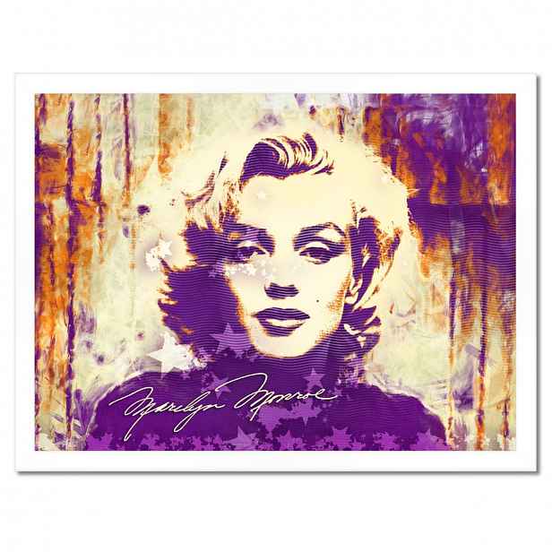 Plakáty v rámu 40x30 Marilyn Monroe Fialová