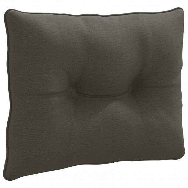 vidaXL Zádový polstr PUTTEN 100% polyester Antracitová 50 x 40 x 10 cm