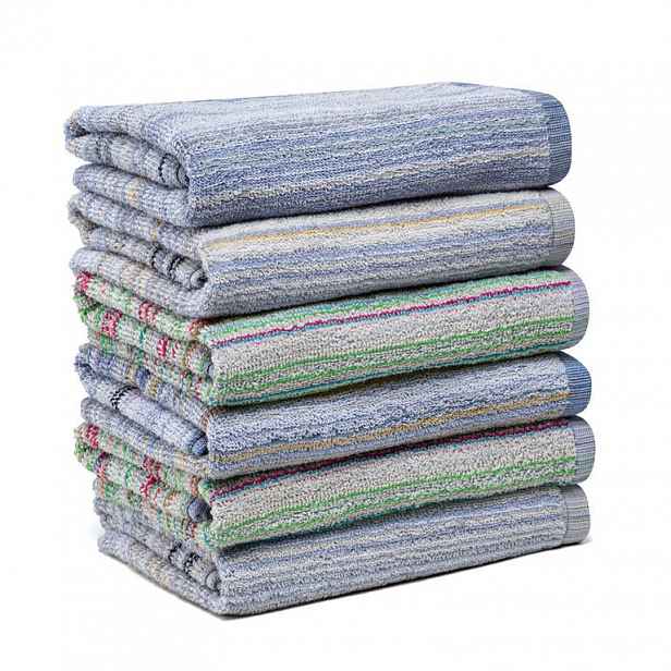 decoDoma Sada pracovních ručníků mix barev 50 x 100 cm 6 ks