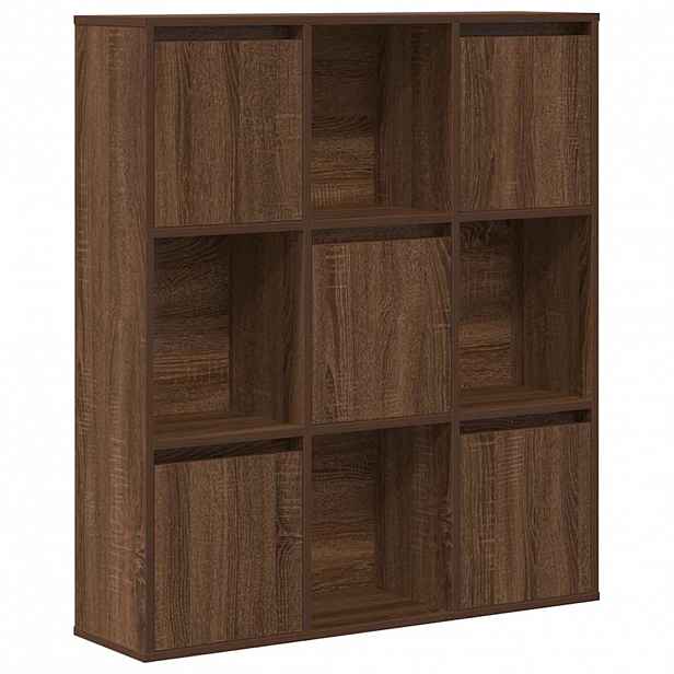 vidaXL Knihovna hnědý dub 89x24x101,5 cm kompozitní dřevo