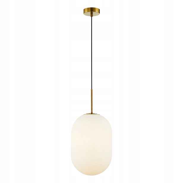 Závěsná lampa Alias Zlaté skleněné stínítko 1xE14 24x164 cm Stropní Svítidlo Dům