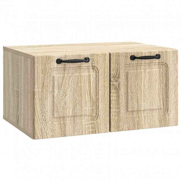 vidaXL Nástěnná TV skříň Dub sonoma 59,5 x 41 x 30 cm Kompozitní dřevo