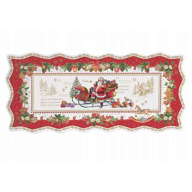 Mísa Talíř Podnos Patrovaná Mísa Vánoční Mikuláš Vánoce 40x18cm