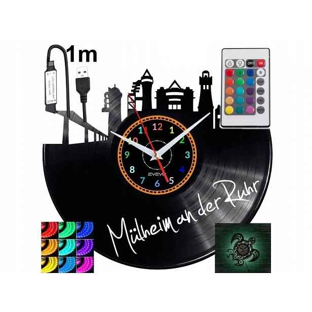 Mulheim an der Ruhr Nápad na Dárek Nástěnná Dekorace z vinylové desky