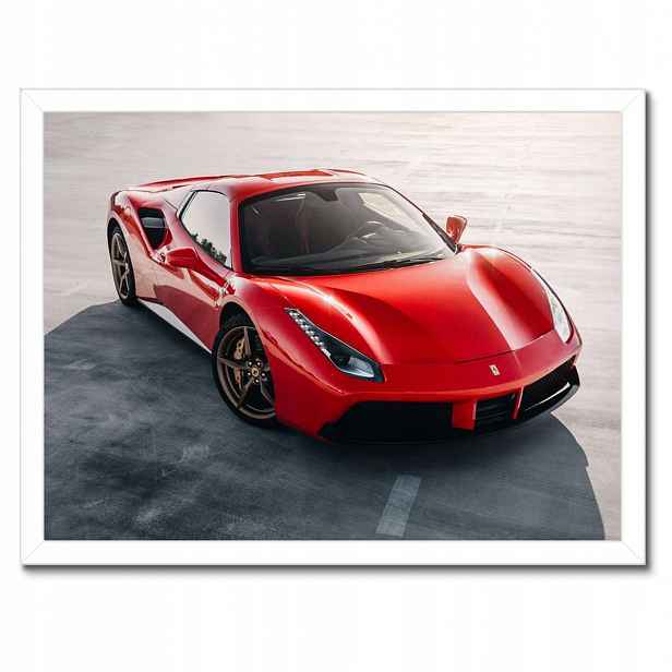 Plakáty v rámu 40x30 Červené Ferrari Střela