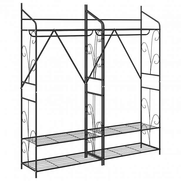 vidaXL Otevřená skříň 2 ks 78 x 36 x 158 cm