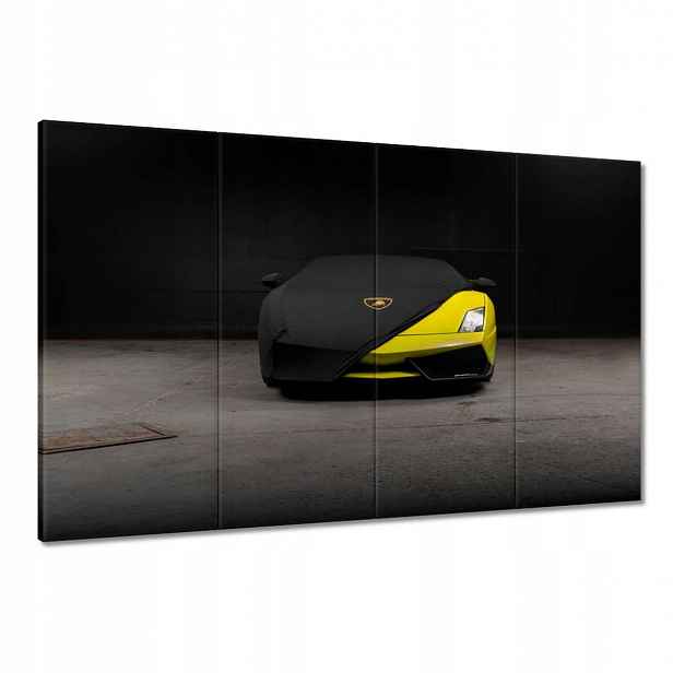 Obrazy 120x80 Žluté sportovní auto