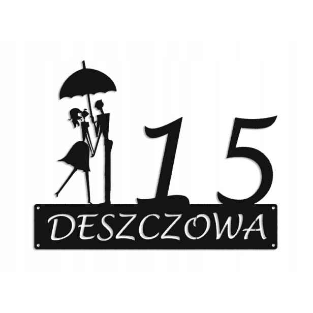 Číslo Na Dům 48 cm Tabule Adresa Ocel 2 mm Grafika 5223