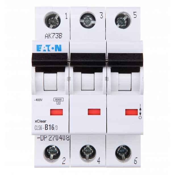 pojistka Nadproudový spínač Eaton CLS6-B16 3P 16A IP20