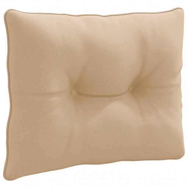 vidaXL Zádový polstr PUTTEN 100% polyester Písková 50 x 40 x 10 cm
