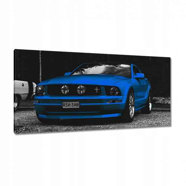 Obrazy 115x55 Modrý Ford Mustang