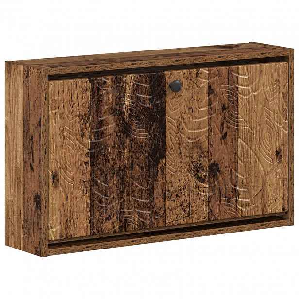 vidaXL Nástěnná skříň na boty DELFT 71 x 17 x 43 cm Kompozitní dřevo