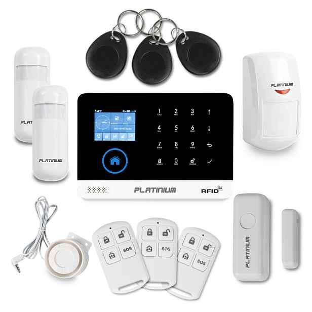 Platinium Bezdrátový domovní GSM alarm PG-103 sada PLUS