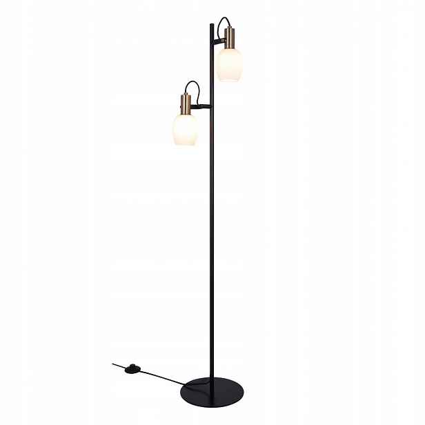 Podlahová lampa Arild 2xE14 40W Metal Černá sklo- Nordlux