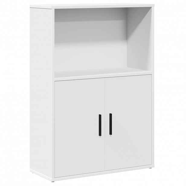 vidaXL Knihovna bílá 60x24x85 cm kompozitní dřevo