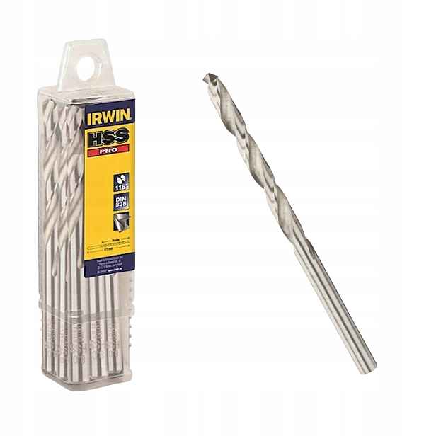 Irwin Vrták do kovu z litiny a plastů 13 mm Hss Pro Din 338 5ks