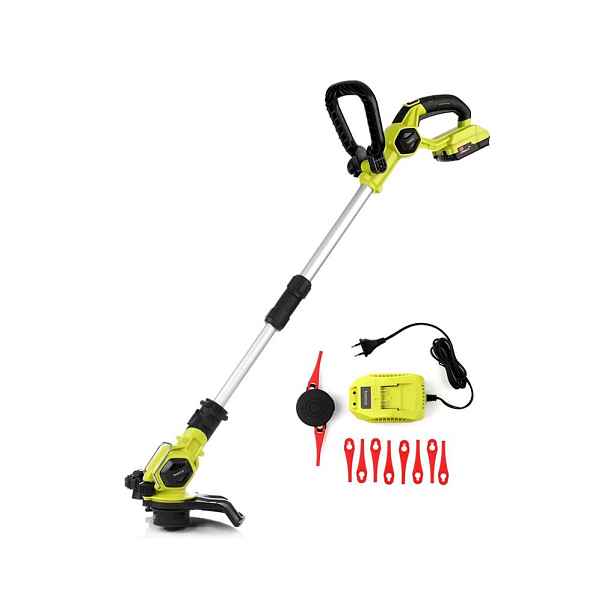 Aku vyžínač na trávu Baricus / 90-115 cm / 70 W / černá/zelená