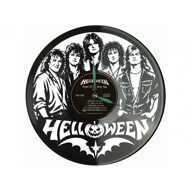 Helloween Německo Vinyl Nástěnné hodiny Vinylová deska Unikátní dekorace pro