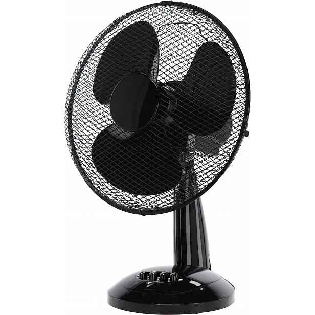 Stolní Ventilátor Kancelářský Ventilátor Nastavitelný, Silný, Oscilující, Černý
