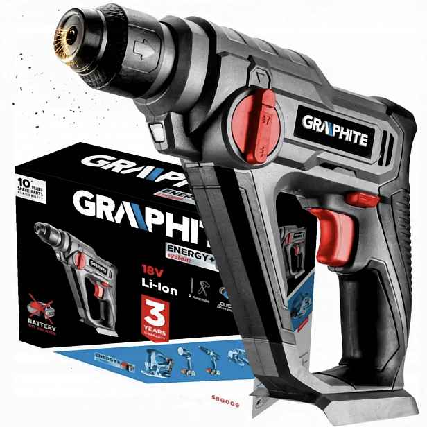 Graphite Energy+ Vrtací Kladivo Sds 18V Aku 58G009