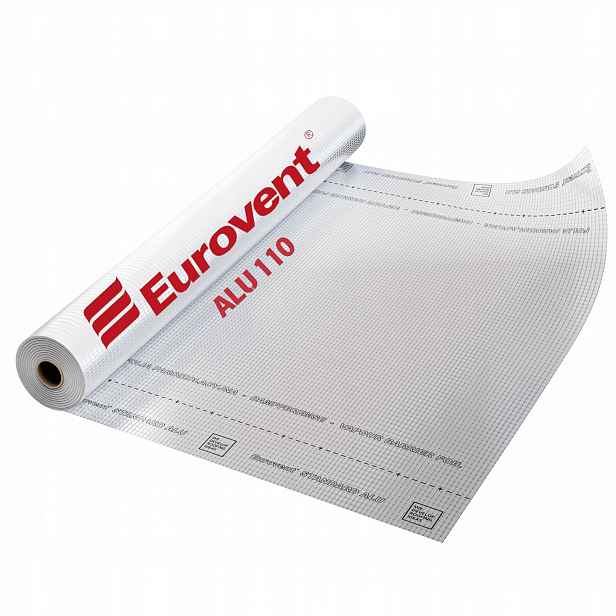 Fólie Paroizolační Aluminiová Vyztužená Paroizolace Eurovent Alu 110 g 75 m