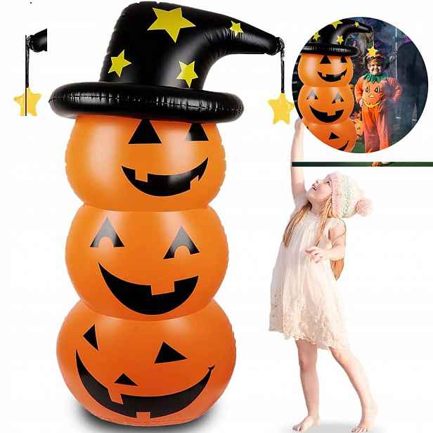Dýně Halloween Velká Ozdoba Velká Dýně Halloween Nafukovací 140 CM