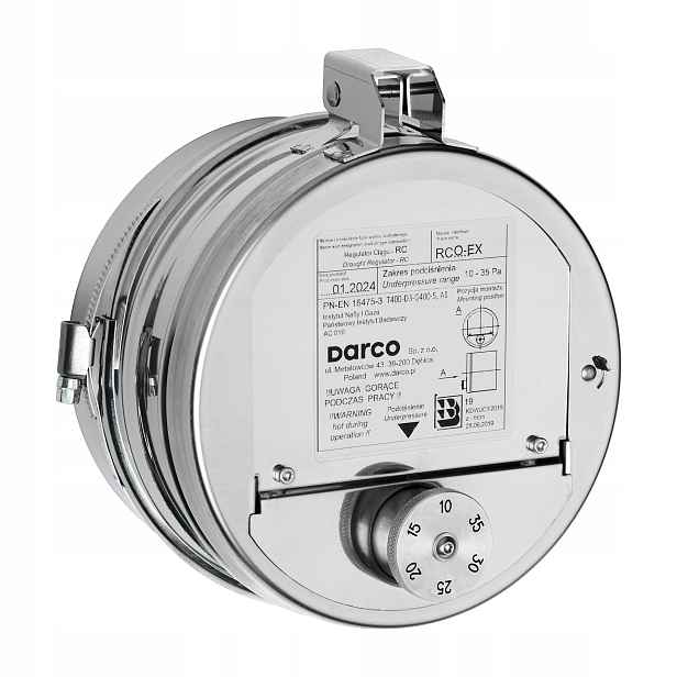 Regulátor tahu Kulatý fi 150 se systémem proti výbuchu Rco-ex Darco