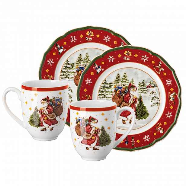 Rosenthal Vánoční sada Happy Wintertime, 4 ks, červená 02488-727471-29213