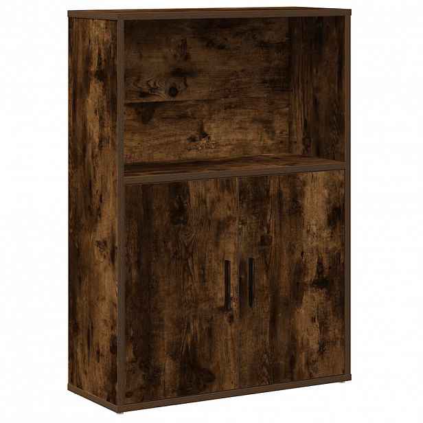 vidaXL Knihovna kouřový dub 60x24x85 cm kompozitní dřevo