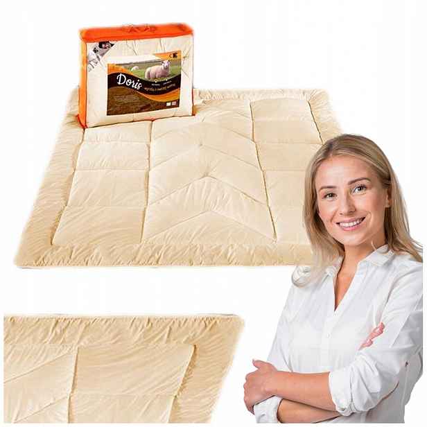 Vlněná Přikrývka 140X200 Doris Ekrii 1,40 Kg Mikrovlákno 100%