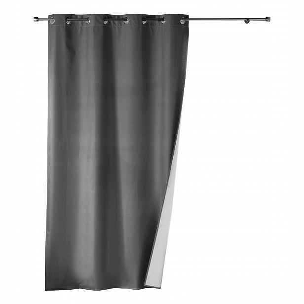 Závěs Na Průchodkách Polyester Šedá 140X260 CM Termální