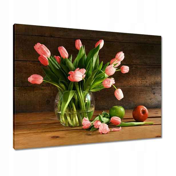 Obrazy 80x60 Červené tulipány