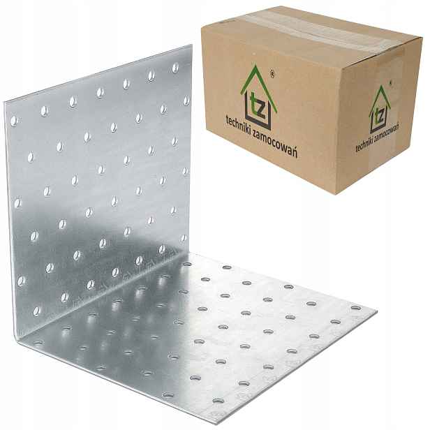 Perforované ocelové úhelníky 120x120x140 x 2 mm 25 ks montážních prvků KM28