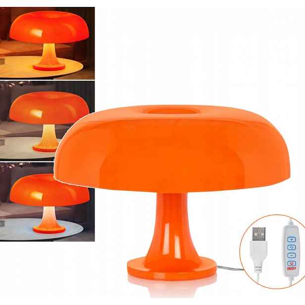 Stolní Houbová Lampa Se 3 Barevnými Teplotami Do Ložnice Obývacího Pokoje V Baru