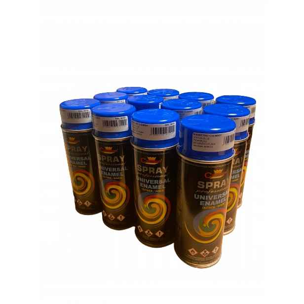 Barva 12 ks Lak Sprej Smalt 400ml Ral 5010 Modrá