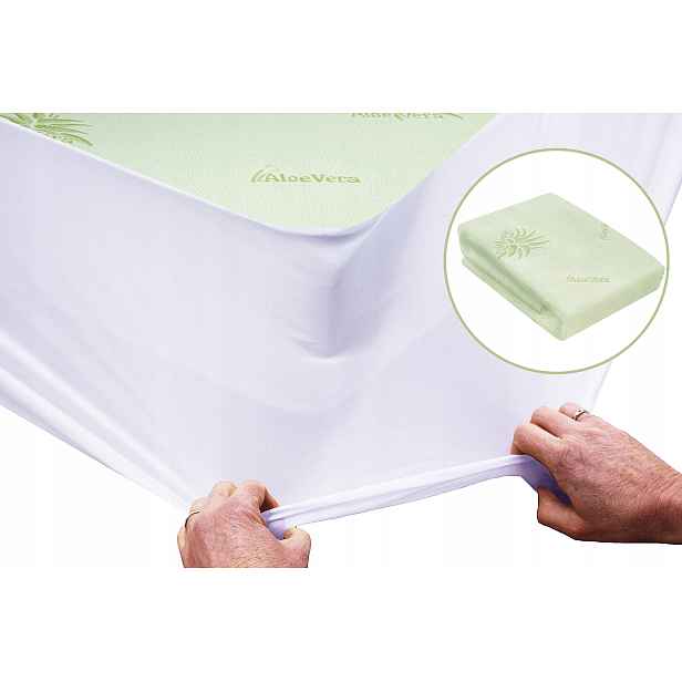 Chránič Na Matrace 90x200 Voděodolný Aloe Vera Gumička Kolem Dokola