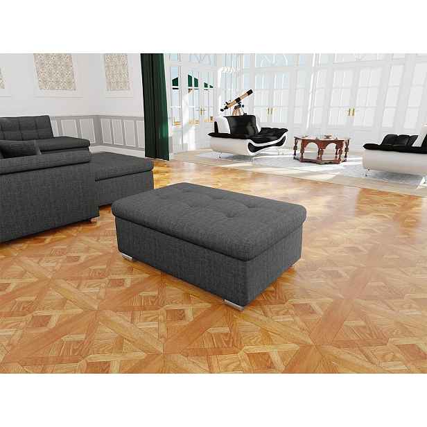 Moderní taburet Kler větší, šedá LUX