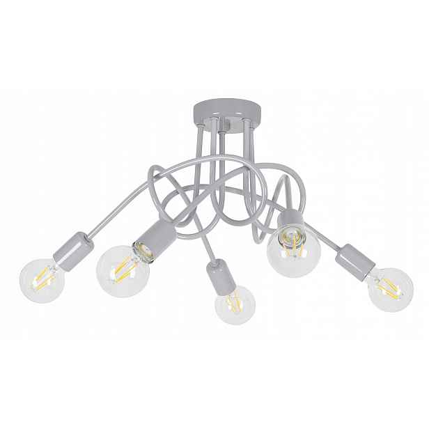 Závěsná stropní lustrová lampa pro děti Pasti Šedá