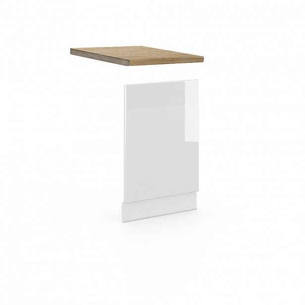 Vicco PŘEDNÍ PANEL Fame-Line Bílá vysoký lesk 45 cm , PD Dub