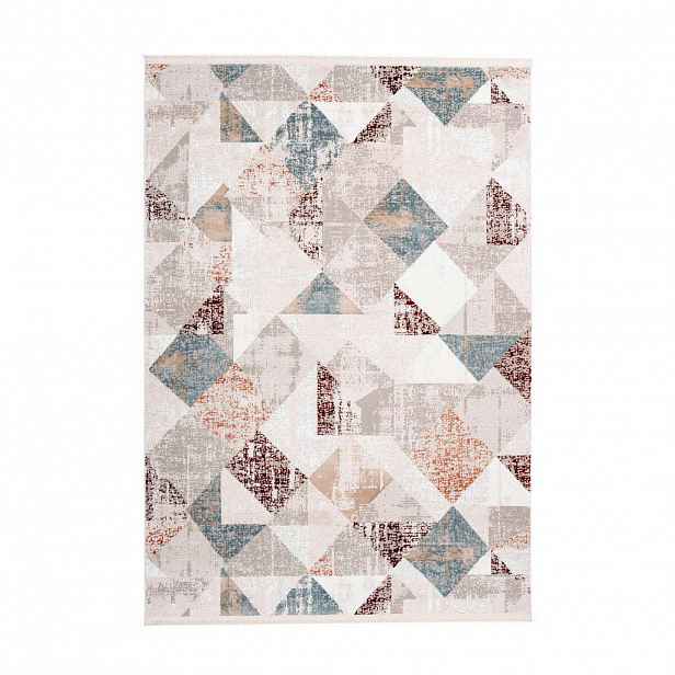 VINTAGE KOBEREC, 120/180 cm, šedá, růžová